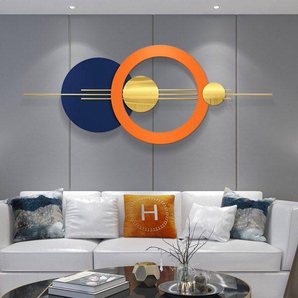 金属轻奢壁挂现代卧室背景墙上床头创意壁饰客厅沙发墙面装饰挂件,家居饰品,壁饰,淘宝优惠券,粉丝福利购,淘宝优惠卷