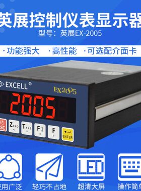 流X仪表内485MODBUS/英展 建控制显示器RS量2150直23定称重s2005E