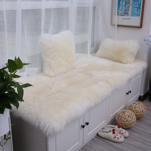 纯羊毛飘窗垫加厚长毛绒窗台垫羊毛毯皮毛一体阳台垫卧室地毯羊皮,居家布艺,飘窗垫,淘宝优惠券,粉丝福利购,淘宝优惠卷