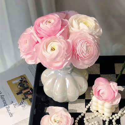 大头洋牡丹荷花酥鲜花云南直发室内水培插花成功U毛茛粉色鲜切花
