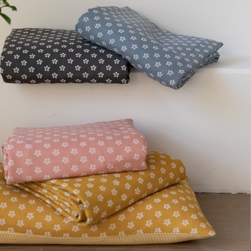 北欧现代全棉色织被罩柔软亲肤双层纱提花单单双人被套欧式被单