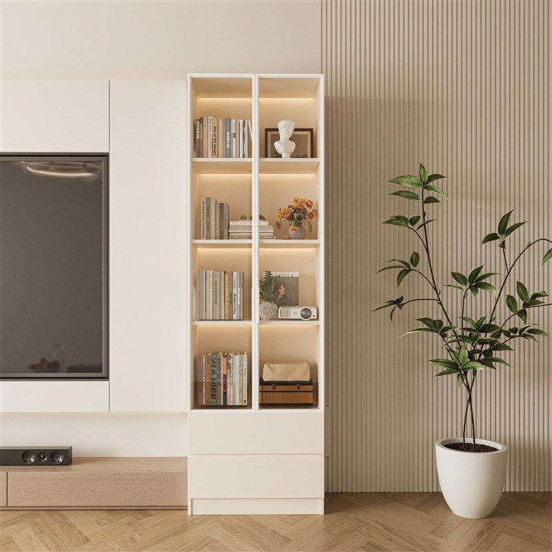 电视机边柜书柜展示柜玻璃柜家用收纳柜木质置物柜立柜储物柜带门,住宅家具,单个书柜,淘宝优惠券,粉丝福利购,淘宝优惠卷