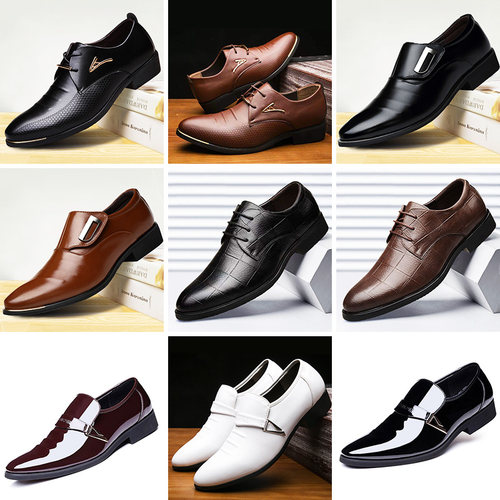 样板房衣帽间男士皮鞋衣柜衣橱鞋柜软装饰品男鞋黑色棕色道具摆件