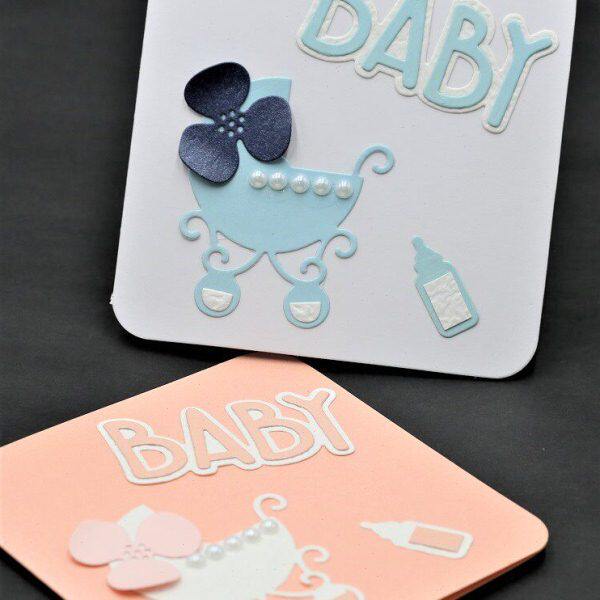 片宝宝女童婴儿车卡通百手工福礼盒可爱贺卡礼物男生日周岁宴祝日