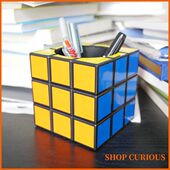 笔筒筒回形针店桌面收纳 奇妙商 可磁吸 特魔方创意文具新奇