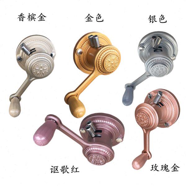 摇升降器阳台专用双杆器手柄升降晒衣架晾衣架配件单推拉欧式手摇