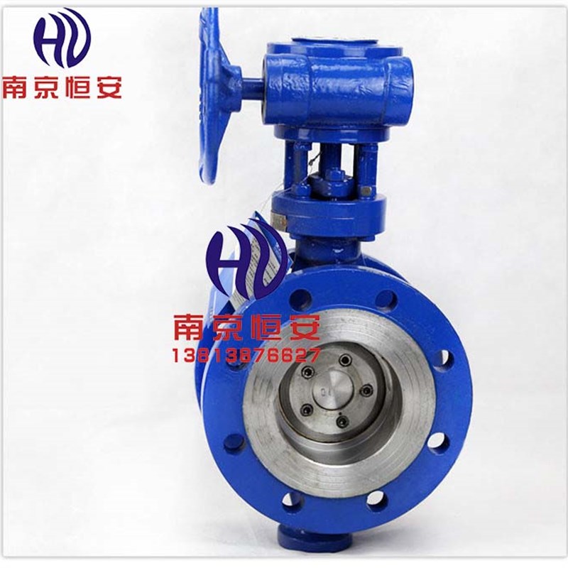 D343H-10/16Cn/25C碳钢涡轮碟阀三偏心硬密封法兰蝶阀DN80 100 15