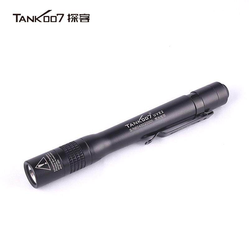 TANK07探客荧光检测手电筒便携式迷你笔帽式UV紫外线手电UVE2