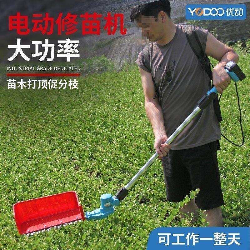充电式电动修苗机苗木打顶高枝绿篱机加长修剪机篱笆修枝剪垒德株