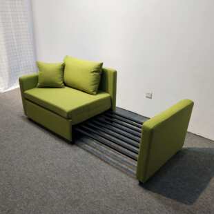 单人位沙发床 金属框架抽拉折叠床 小户型折叠沙发床两用可拆洗