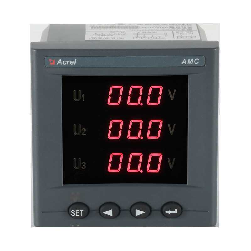 安科瑞AMC96-E4/KC三相电能表数码管显示开孔88*88mm标配DO开关量