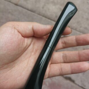生漆大漆红色双背鳍杆写乐大型21K犀皮漆笔杆定制螺钿赤溜钢笔