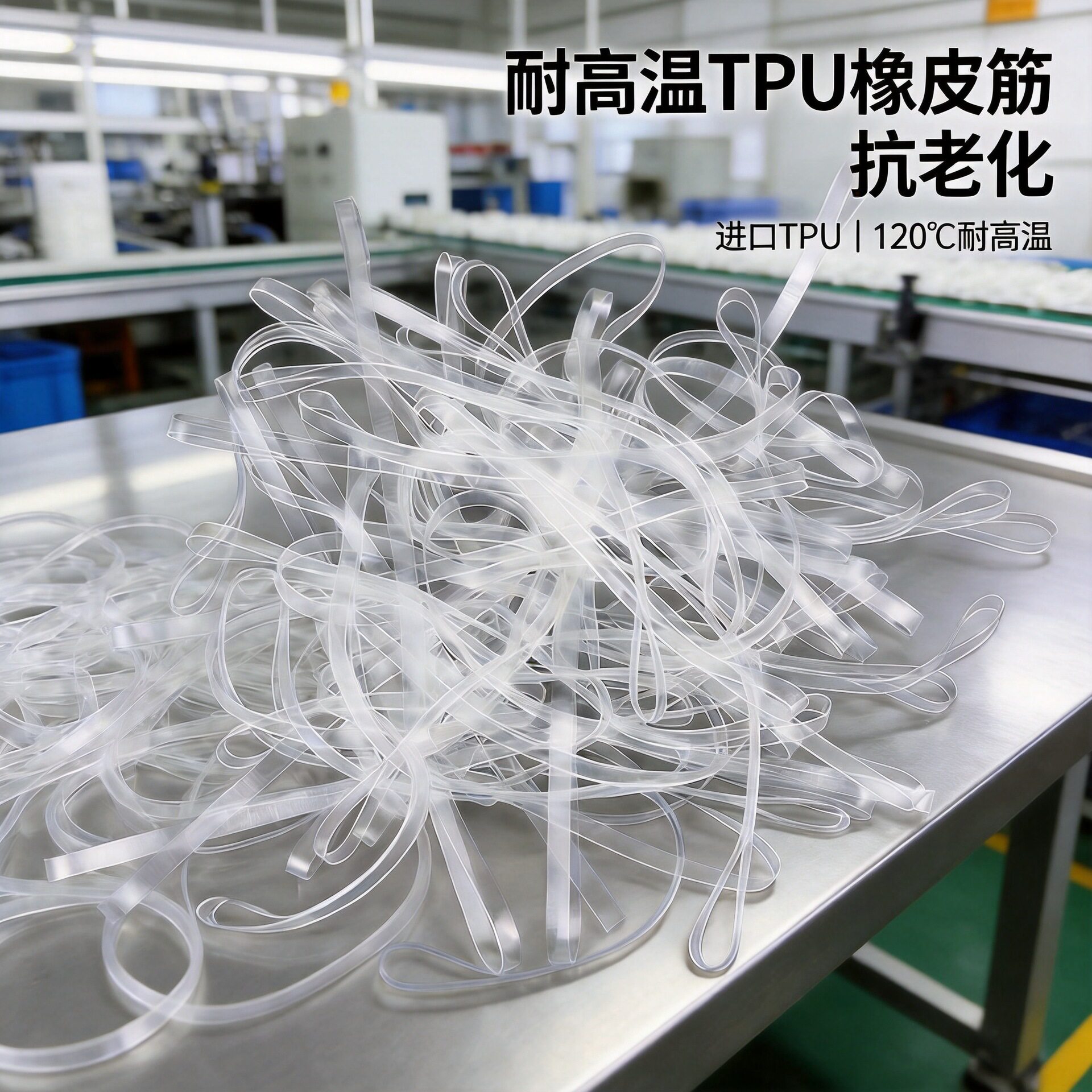 TPU透明橡皮筋耐拉耐高温抗老化