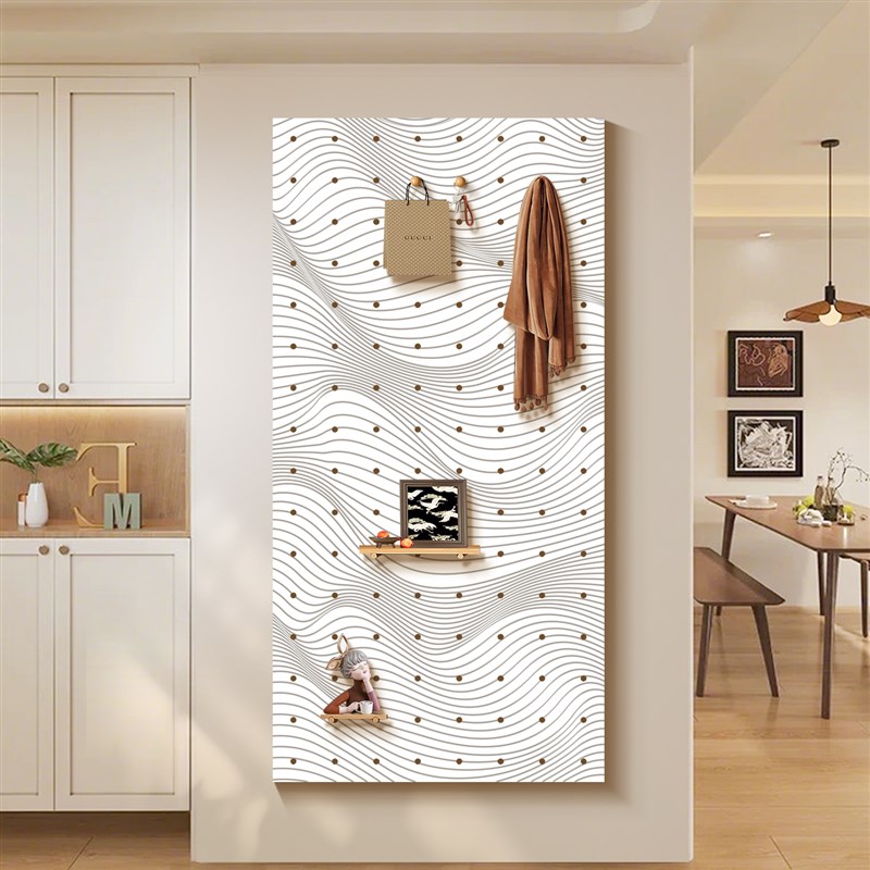 洞洞板置物架2025新款造型墙收纳C层架入户玄关门口展示墙上装饰