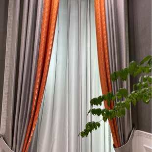 2020年新款高精密轻奢小扇子提花银杏叶窗帘轻奢遮光客厅现代时尚