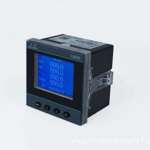 东歌彩屏高精度三相电能表 ES600C 0.2S精度 1路100M高速以太网