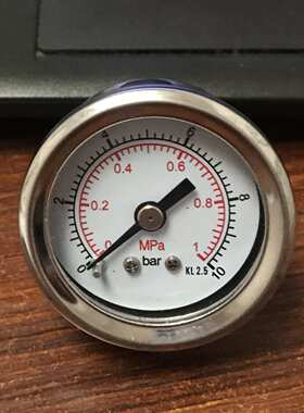 厂家不锈钢轴向压力表耐温耐腐蚀小风表轴向Y40HZ上海仪表Y40BFZ