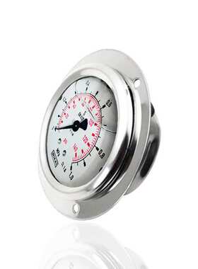 供WIKA威卡轴向带前边不锈钢充油耐震压力表YBN63ZT 140psi 1MPa