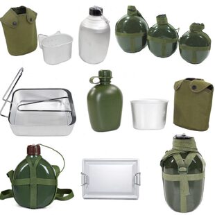 户外运动背带行登山壶水壶大容量老式军露营野战军训解放壶军铝87