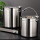 食堂饭菜带手提式 提带盖幼儿园4桶家用扣汤桶油桶30桶不锈钢水桶