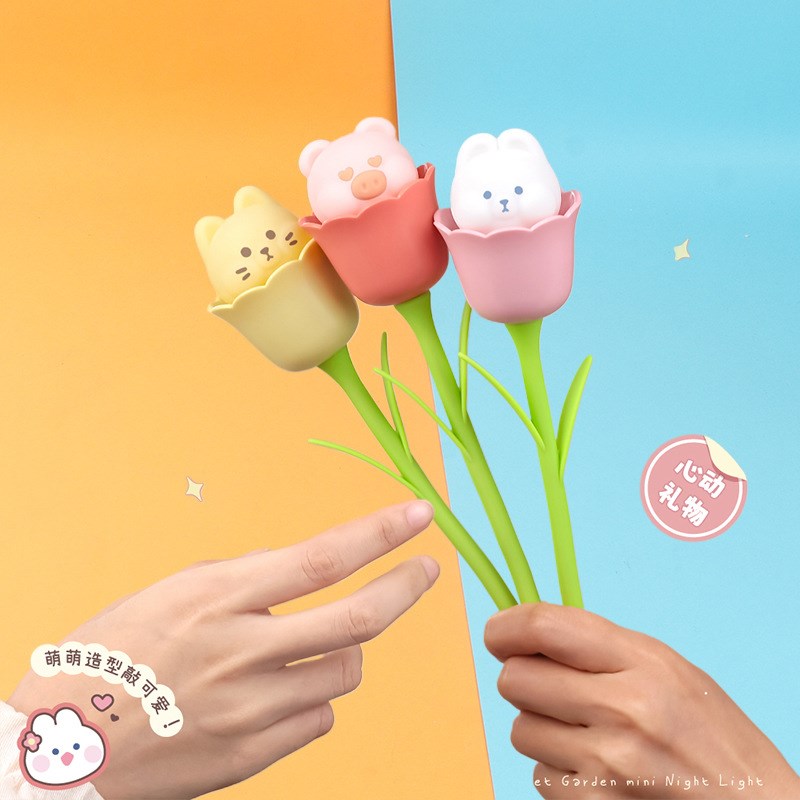 创意时尚b花束 个性小台灯学生卧室床头灯装饰小夜灯简约现代