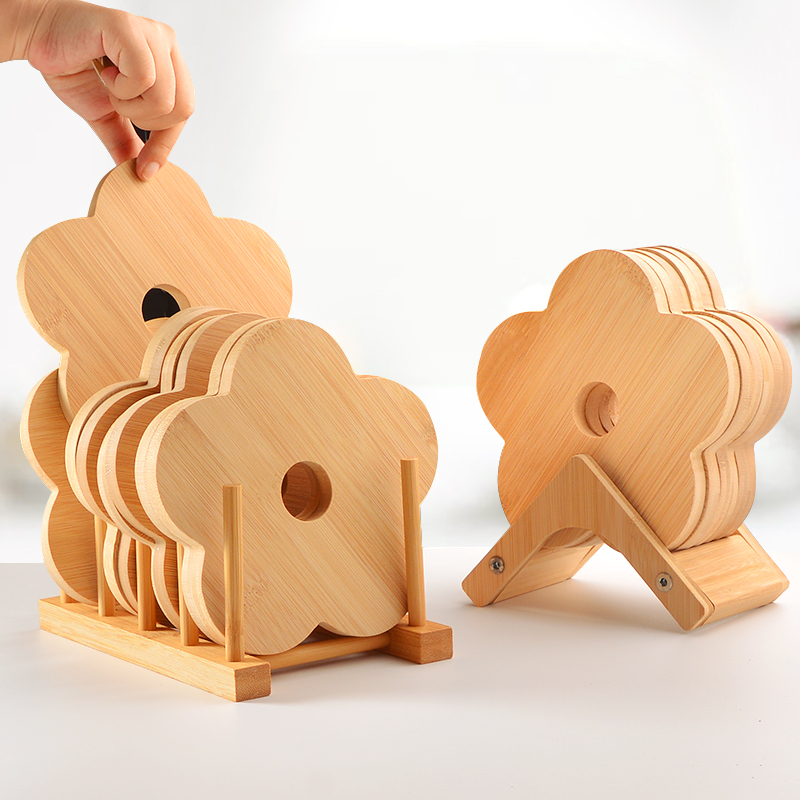 加厚隔热垫餐桌垫防烫碗垫子家用实木质砂锅垫盘垫珐瑯.楠竹垫桌