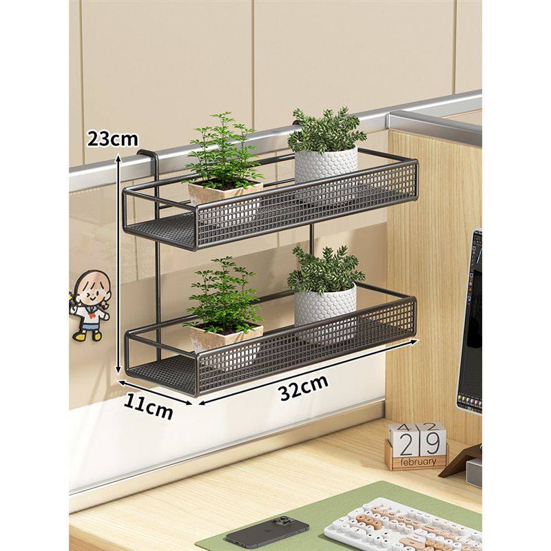 办公桌面隔板置物架阳台护栏防盗窗花架式多肉悬挂盆栽收纳整理架,收纳整理,整理架/置物架/收纳架,淘宝优惠券,粉丝福利购,淘宝优惠卷