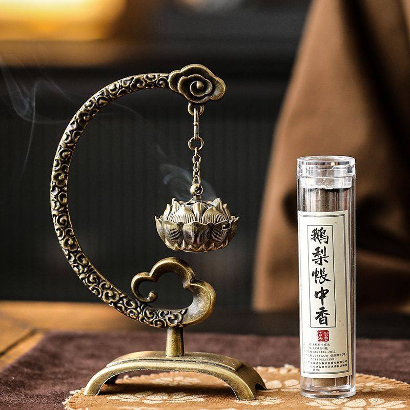 月下青云香薰炉悬挂式家用室内沉香降真檀香盘香摆件复古鹅梨香炉,洗护清洁剂/卫生巾/纸/香薰,中式香/经典熏香,淘宝优惠券,粉丝福利购,淘宝优惠卷