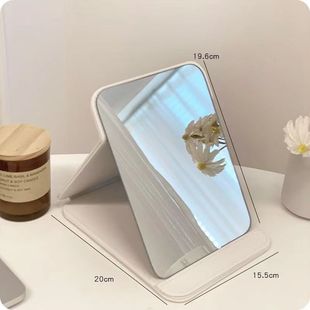 折叠镜子便携式化妆镜可折叠ins风镜子宿舍用台式可立梳妆镜