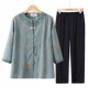 妈妈70岁80太太衣服奶奶装 老年人七分袖 老人衬衣 薄款 套装 衬衫 夏装