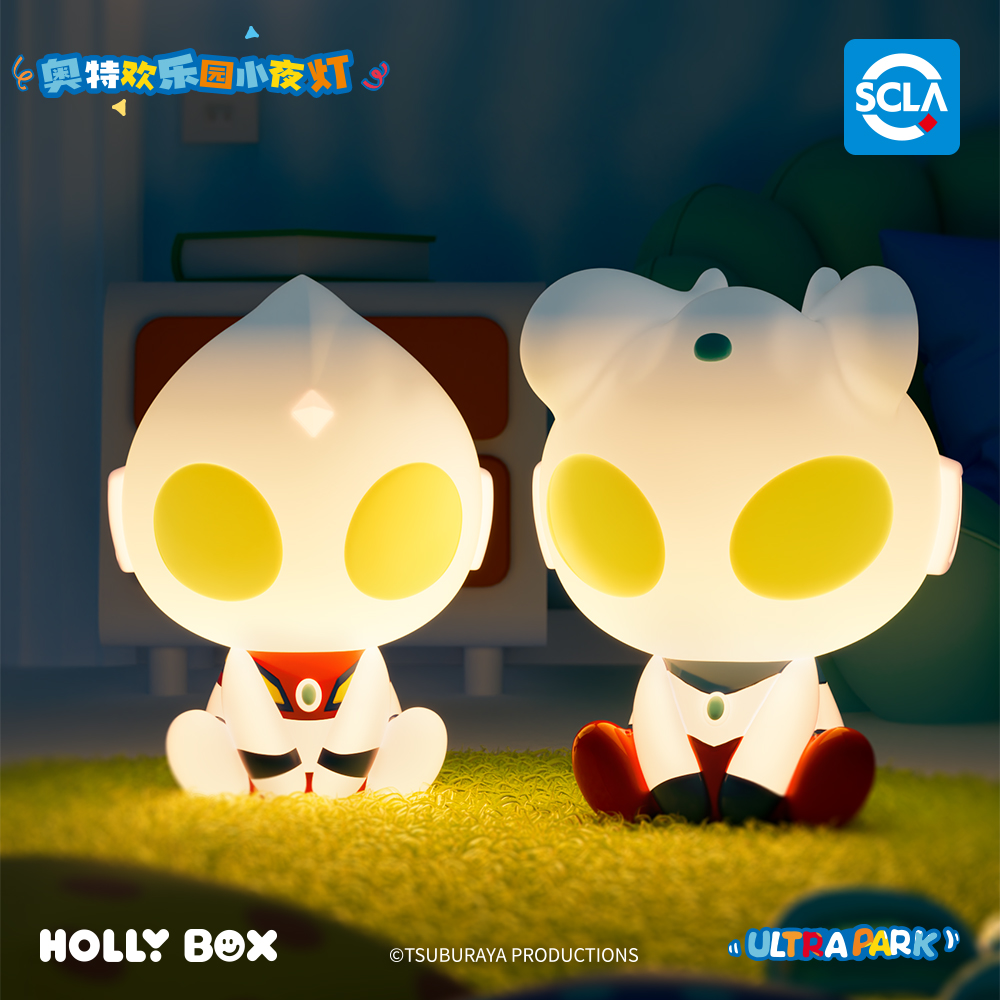 HOLLYBOX奥特曼正版奥特欢乐乐园拍拍灯迪迦赛罗小夜灯手办摆件