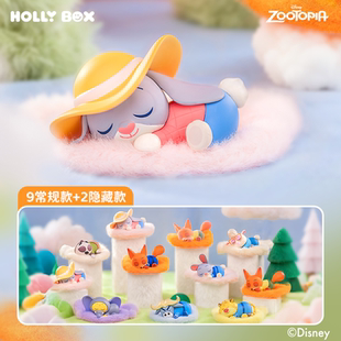 HOLLYBOX迪士尼疯狂动物城2趴趴乐系列盲盒朱迪尼克手办摆件礼物