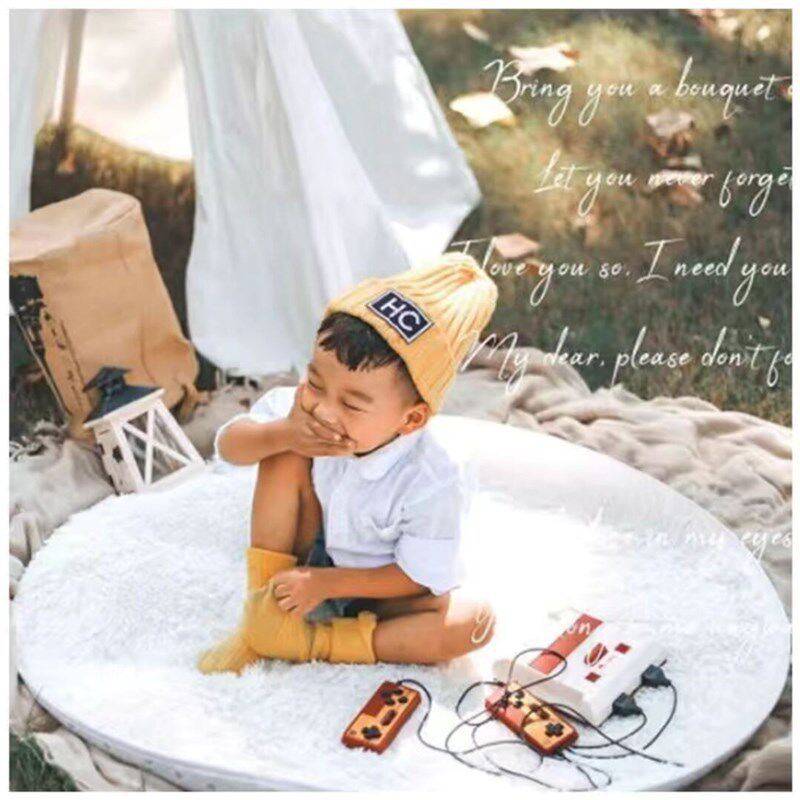 儿童摄影道具影楼新生儿照相圆长毛毯满月百天宝宝婴儿拍照背景布,3C数码配件,背景布类,淘宝优惠券,粉丝福利购,淘宝优惠卷