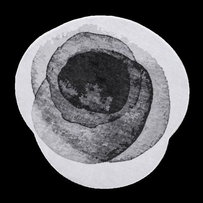 TipToe水墨晕染 客厅圆形地毯卧室电脑转椅子脚垫地毯沙发茶几垫