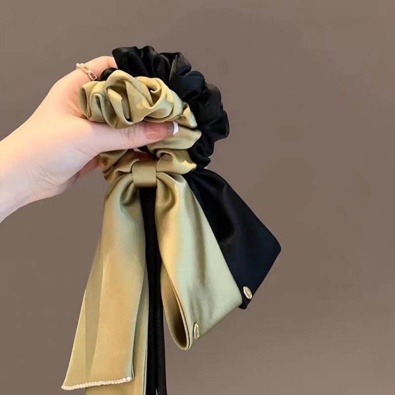 法式复古气质缎面飘带大肠发圈优雅简约高级感后脑勺扎头发绳皮筋,饰品/流行首饰/时尚饰品新,发饰,淘宝优惠券,粉丝福利购,淘宝优惠卷