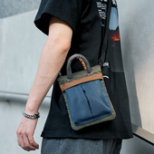 新款 迷你单肩包男士 百搭便携斜挎小包背包女轻便耳机手机包腰包男