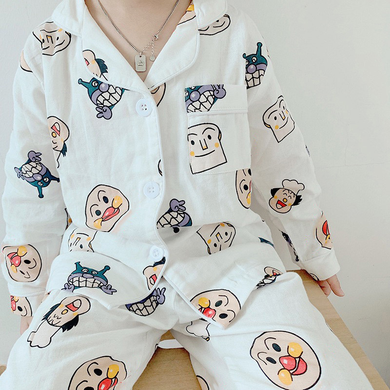 夏季长袖亲子纱布家居服套装男童女童卡通宝宝透气母子母女薄睡衣,童装/婴儿装/亲子装,家居服套装,淘宝优惠券,粉丝福利购,淘宝优惠卷