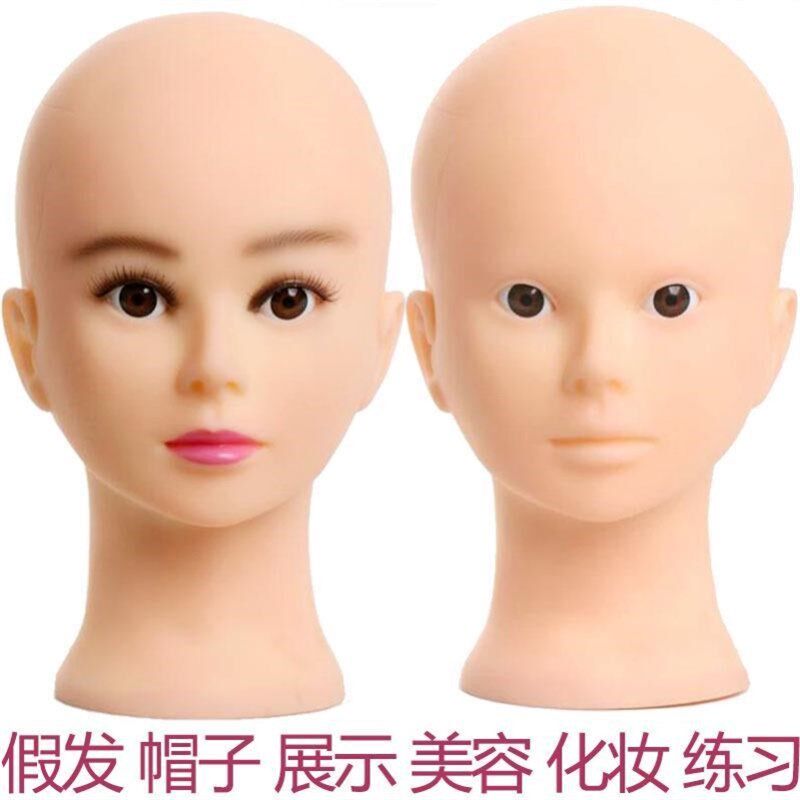 假人模型头 美睫练习头模硅胶头其它假发