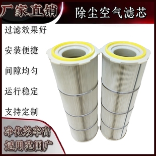 厂家批发除尘滤芯空气净化滤筒滤清器除尘滤筒防静电滤芯规格齐全