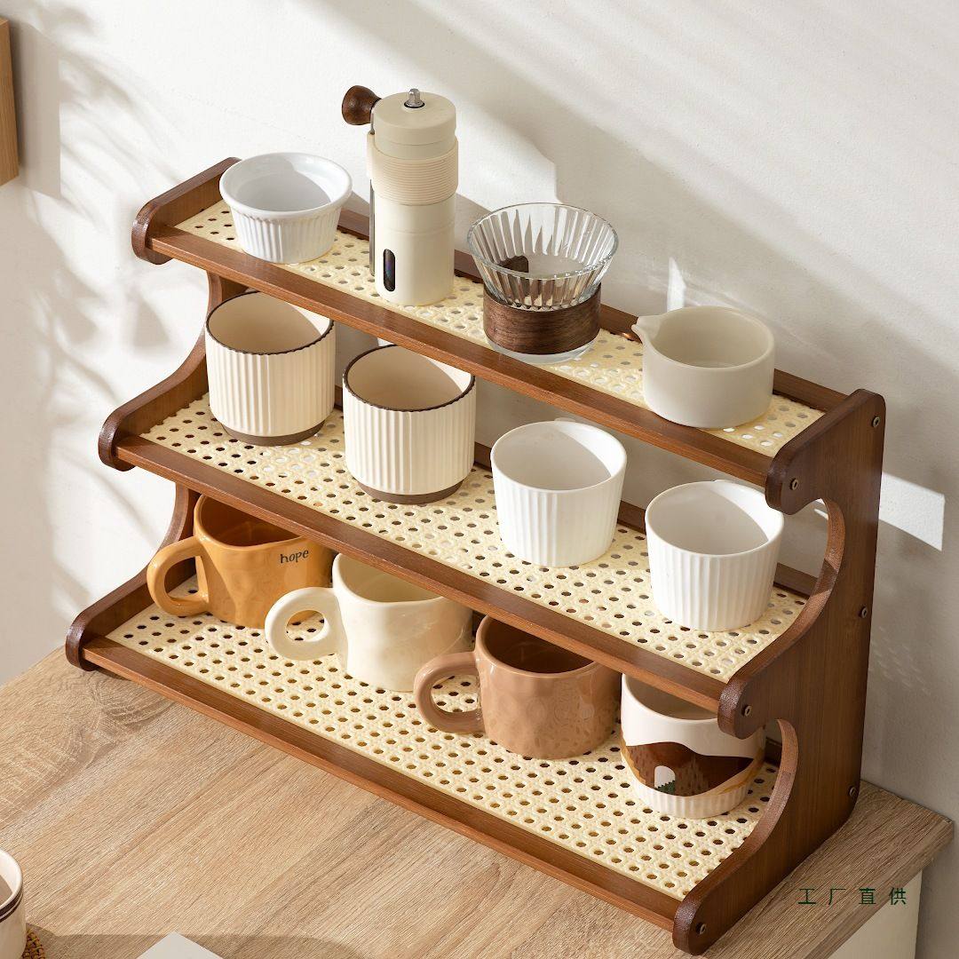 杯架置物架餐桌台面杯架子桌面茶杯水杯咖啡杯茶具收纳桌上放杯子