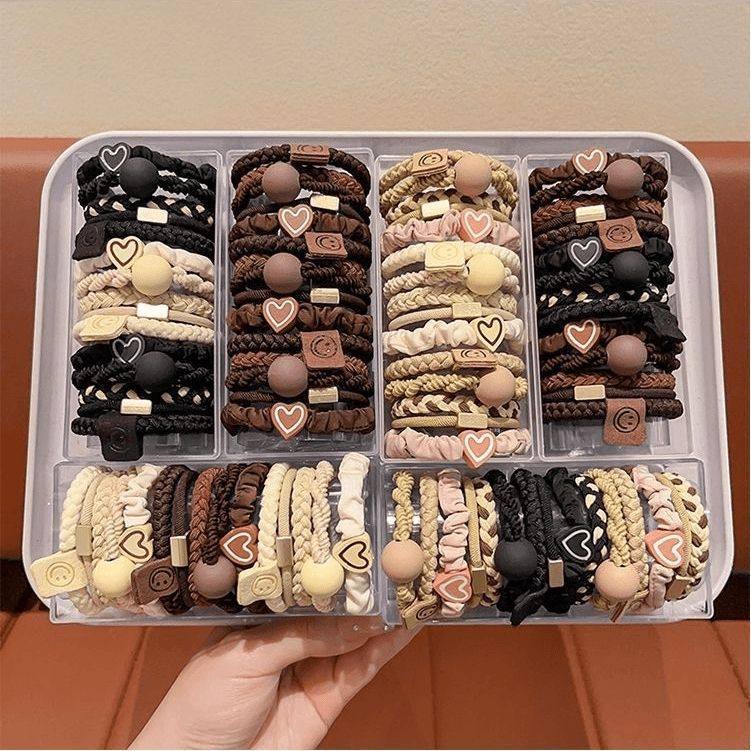 网红ins高弹力皮筋混装耐用头绳气质简约高马尾发绳高级新款发圈,家庭/个人清洁工具,发圈/发网,淘宝优惠券,粉丝福利购,淘宝优惠卷