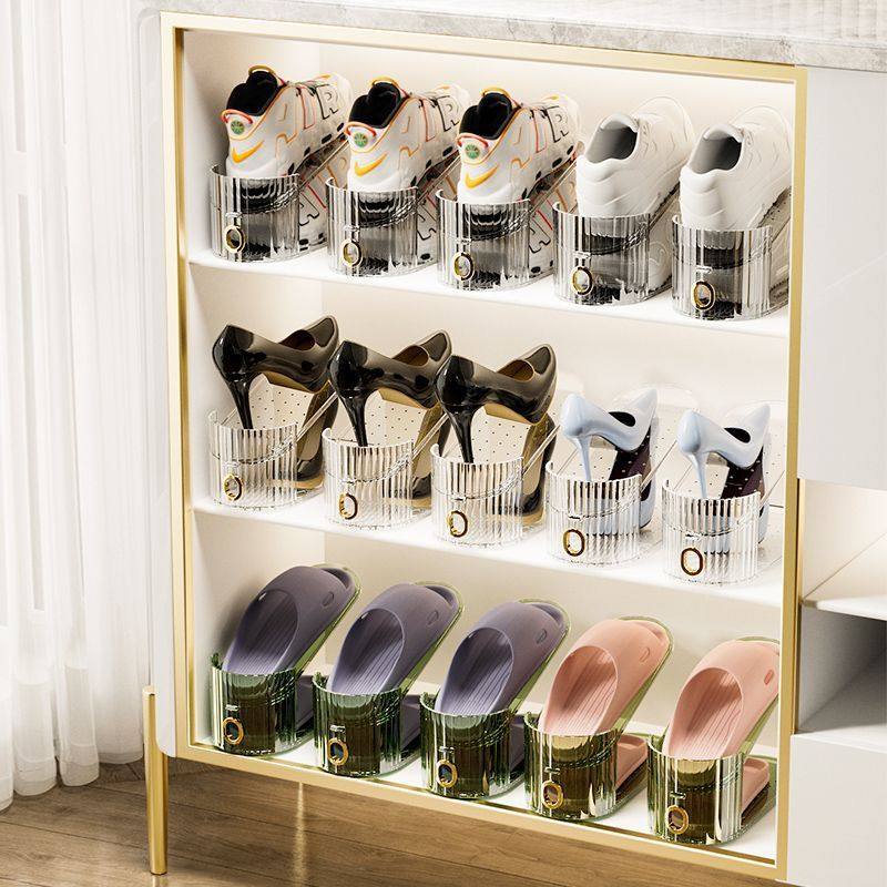 鞋托架鞋子收纳神器鞋柜置物架宿舍双层放鞋架透明可调节高跟鞋架,住宅家具,鞋架,淘宝优惠券,粉丝福利购,淘宝优惠卷