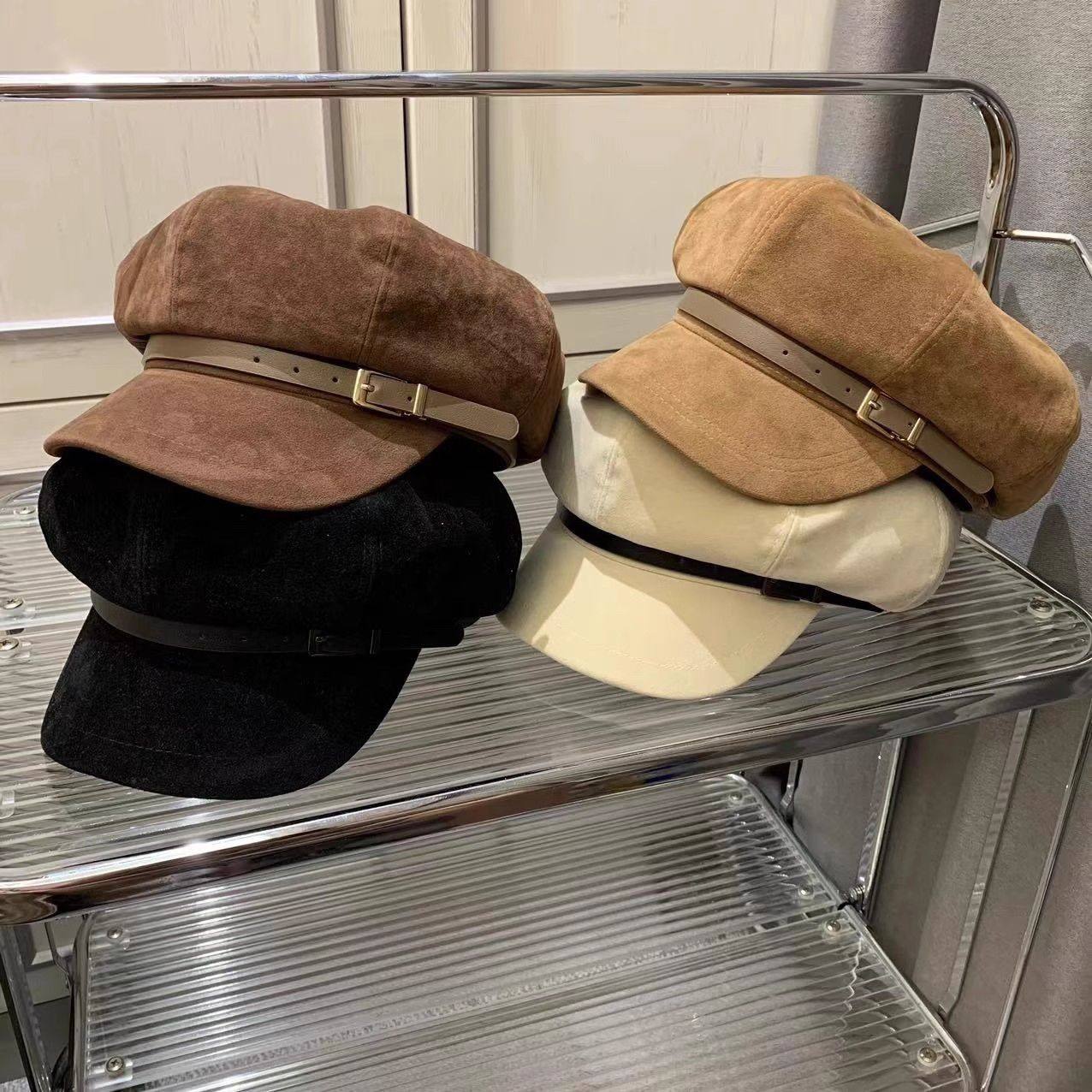 好版型韩版气质八角帽女简约绒面报童帽时尚百搭显脸小遮脸,服饰配件/皮带/帽子/围巾,帽子,淘宝优惠券,粉丝福利购,淘宝优惠卷