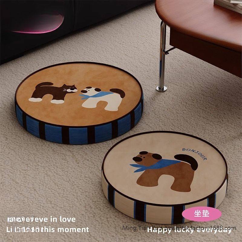 饼干狗客厅地毯地上看书坐垫懒人榻榻米坐墩椅垫日韩,住宅家具,沙发凳/脚踏,淘宝优惠券,粉丝福利购,淘宝优惠卷