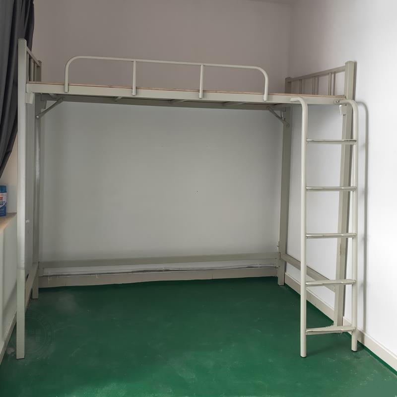 员工宿舍床单人上床下桌铁床学校加厚组合床公寓床钢架床双层床