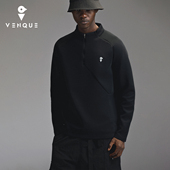 范克男士 拉链圆领黑色美式 立领卫衣内搭无帽男款 venque 2026新款