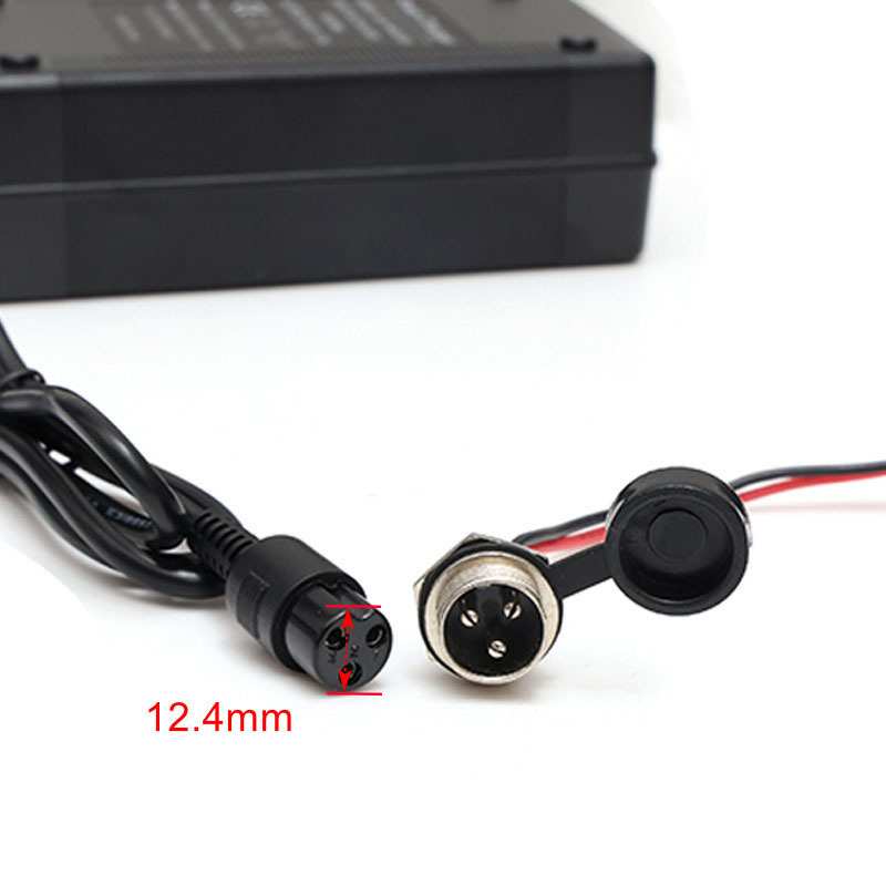 厂家直供  M4 10寸电动滑板车配件充电器 欧规54.6V2A充电器