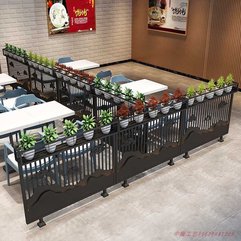 铁艺矮隔断客厅餐厅置物架绿植花槽架酒吧屏风过道装饰护栏墙玄关