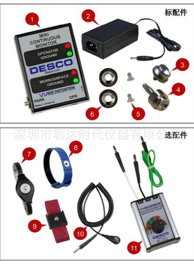 DESCO 19239接地监测器-监测人体接地阻抗、台面接地电阻