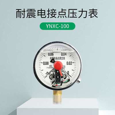 电接点压力表YNXC100耐震磁助式径向标准螺纹M20*1.5触点电压30VA